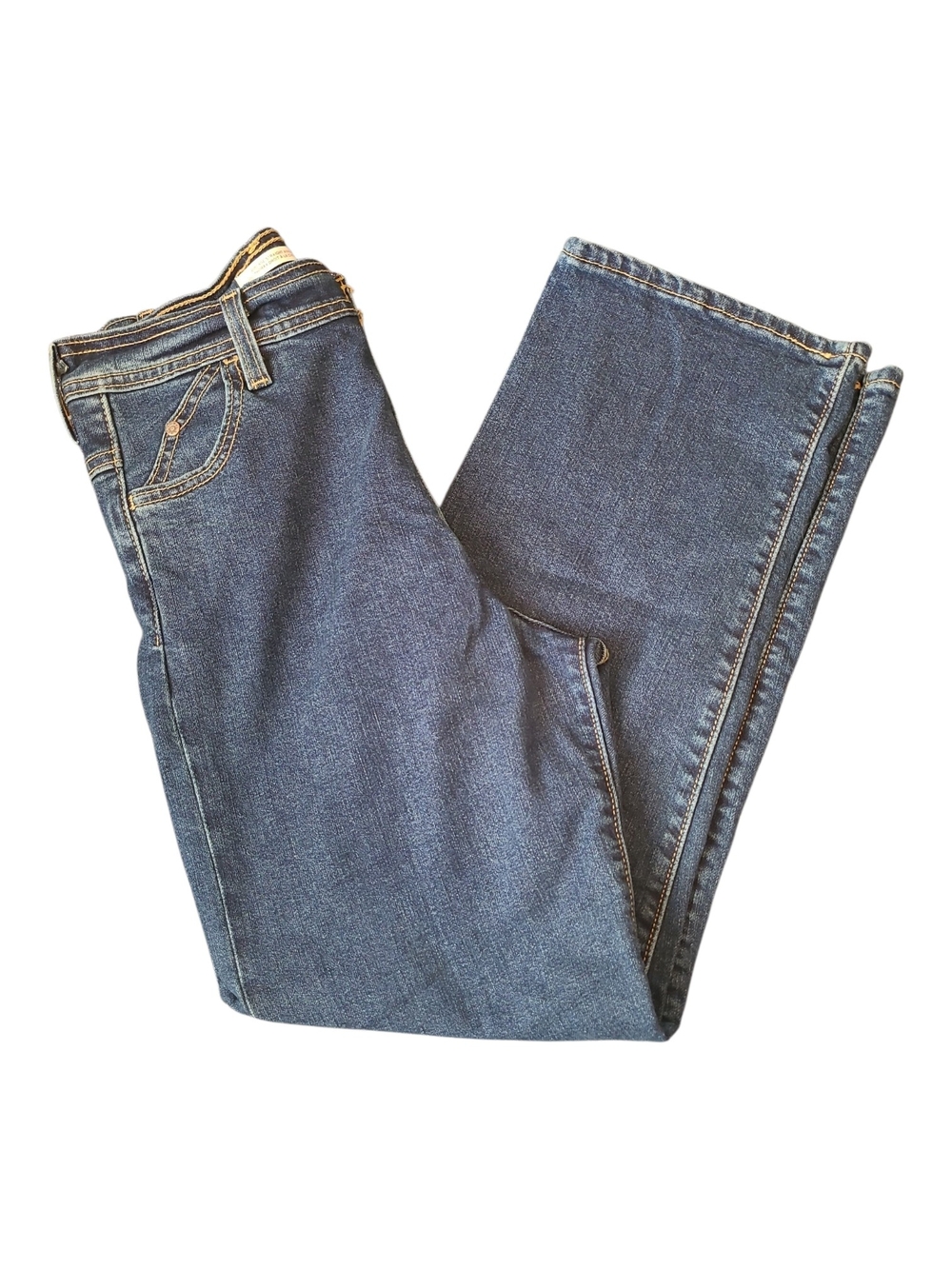 Levi's Ribcage Straight Ankle High-Rise Dark Indigo Straight Leg Jeans 26 - Picture 7 of 11